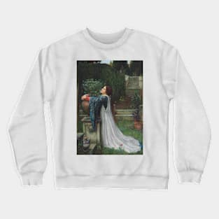 Isabella and the Pot of Basil by John William Waterhouse Crewneck Sweatshirt